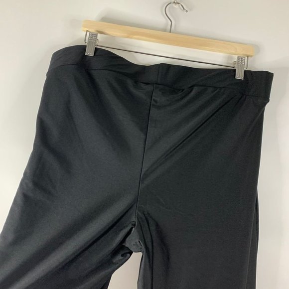 Torrid Platinum Liquid Black Mid Rise Nylon Stretch Ankle Leggings Plus Size 3X - Picture 7 of 11